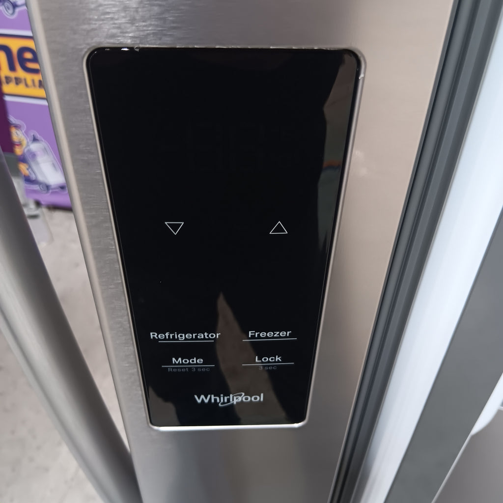 Pictures of Whirlpool French Door Refrigerator in Fingerprint Resistant Stainless Finish with In-Door Water and Ice Maker - 30 cu. ft. 22231SD309 - WRFF3536SZ - Scratch & Dent (Moderate) - Neu Appliance Outlet - Discount Appliance Outlet in Austin, Tx