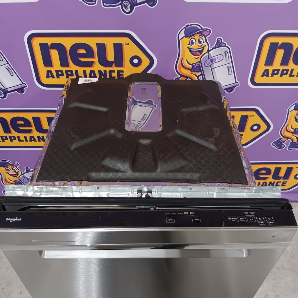 Pictures of Whirlpool 24 In. Dishwasher with Ai Intelligent Wash and Sensor Cycle in Fingerprint Stainless Steel WDTA50SAKZ - Scratch and Dent (Moderate) - Neu Appliance Outlet - Discount Appliance Outlet in Austin, Tx