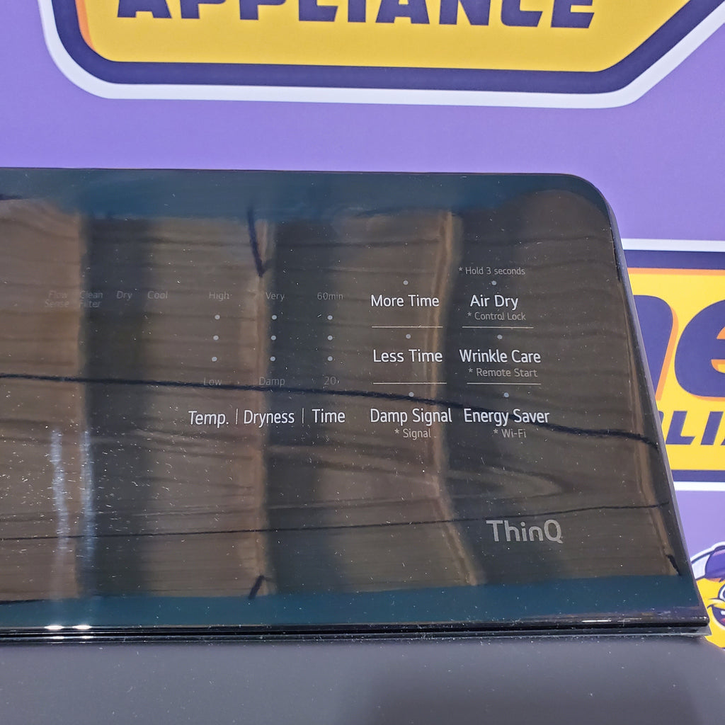 Pictures of LG 5.3 cu. ft. Capacity Top Load Washer with 4-Way® Agitator and EasyUnload™ WT8405CB - Open Box and LG 7.3 cu. ft. Capacity Smart Rear Control Electric Dryer with AI Sensing, EasyLoad™ Door DLE8400BE - Open Box - Neu Appliance Outlet - Discount Appliance Outlet in Austin, Tx