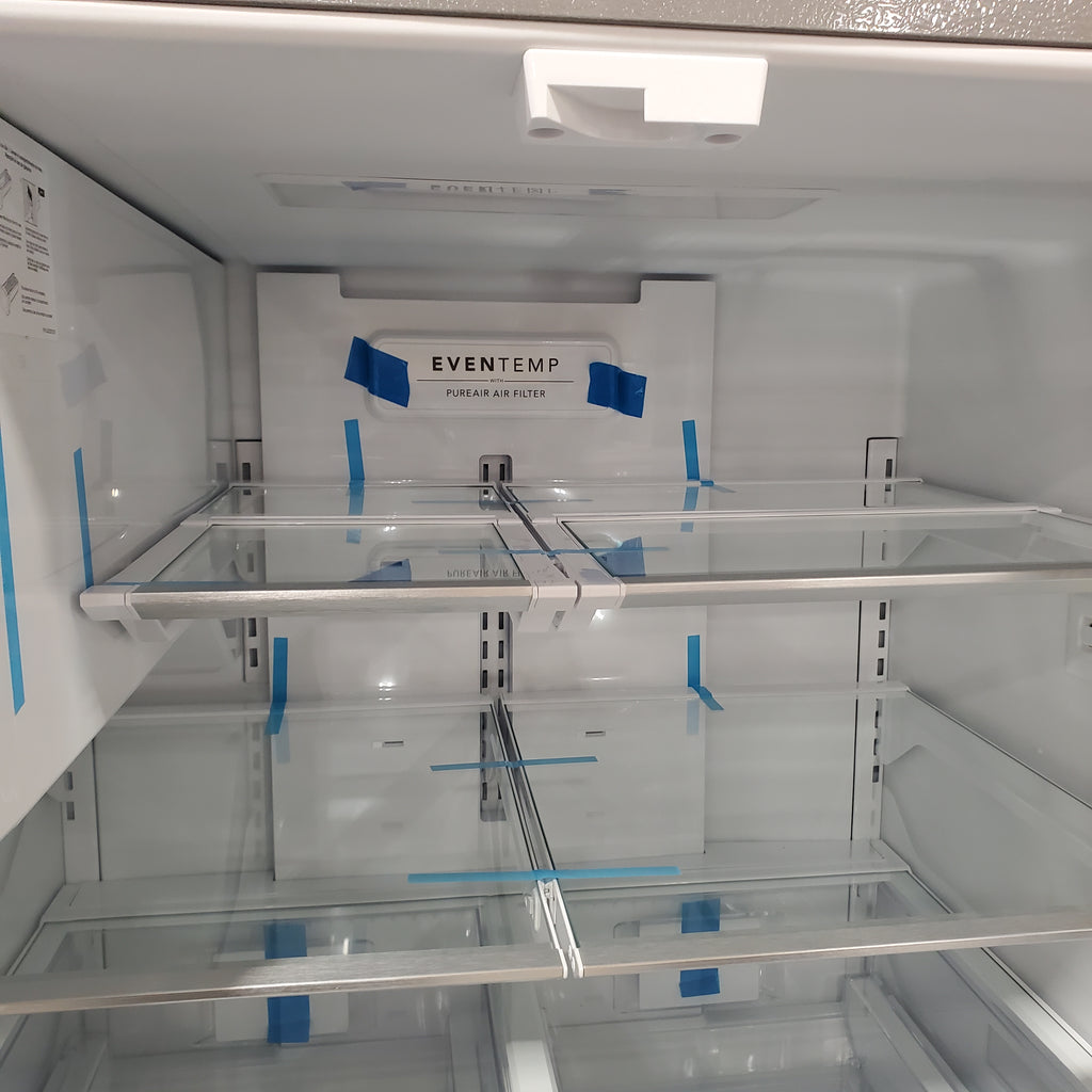 Frigidaire 27.8-cu ft ENERGY STAR French Door Refrigerator with Dual Ice Maker in Fingerprint Resistant Stainless Steel 4SD463 - GRFS2853AF - Scratch & Dent (Moderate)