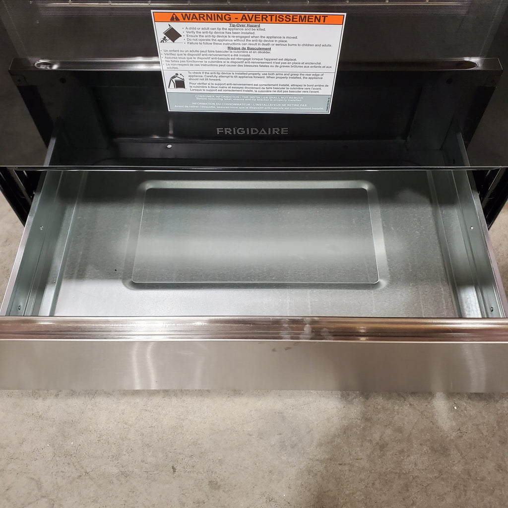 Pictures of Frigidaire Electric Range with EvenTemp and Steam Clean in Stainless Steel 20131SD178 - FCRE3062AS - Scratch & Dent (Minor) - Neu Appliance Outlet - Discount Appliance Outlet in Austin, Tx