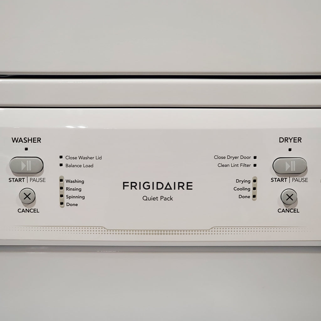 Pictures of Frigidaire Electric Washer/Dryer Laundry Center - 3.9 Cu. Ft Washer and 5.5 Cu. Ft. Dryer FLCE7522AW - Scratch & Dent (Minor) - Neu Appliance Outlet - Discount Appliance Outlet in Austin, Tx