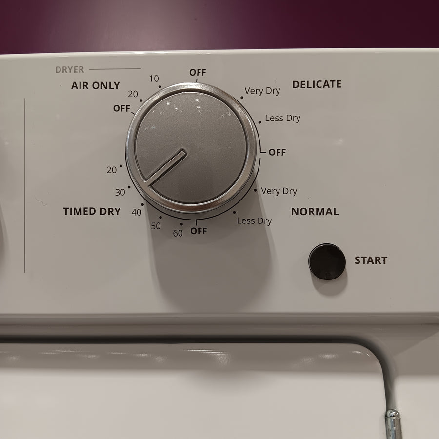 Whirlpool 28 in. Wide 3.5 cu. ft. Washer and 5.9 cu. ft. Electric Dryer Laundry Center with AutoDry Drying System 31132SD65 - WET4027HW - Scratch & Dent (Minor)