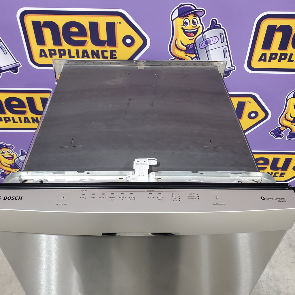 Pictures of Bosch 300 Series 24 in. Top Control Tall Tub Scoop Handle Dishwasher in Stainless Steel with 3rd Rack, Stainless Steel Tub, and 46 dBA WRS315SDHZ - Open Box - Neu Appliance Outlet - Discount Appliance Outlet in Austin, Tx