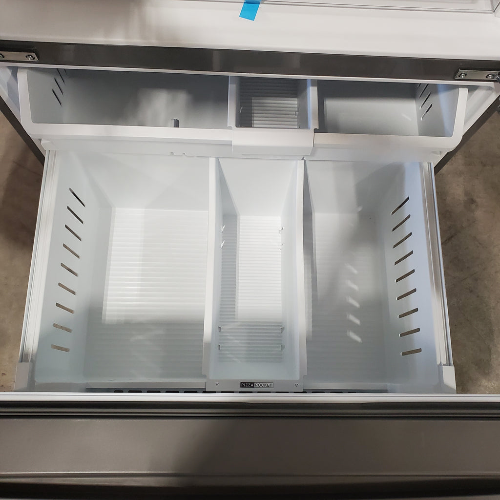 Pictures of Whirlpool 36-Inch French Door Refrigerator in Fingerprint Resistant Stainless Finish with In-Door Water and Ice Maker - 30 cu. ft. WRFF3536SZ - Open Box - Neu Appliance Outlet - Discount Appliance Outlet in Austin, Tx