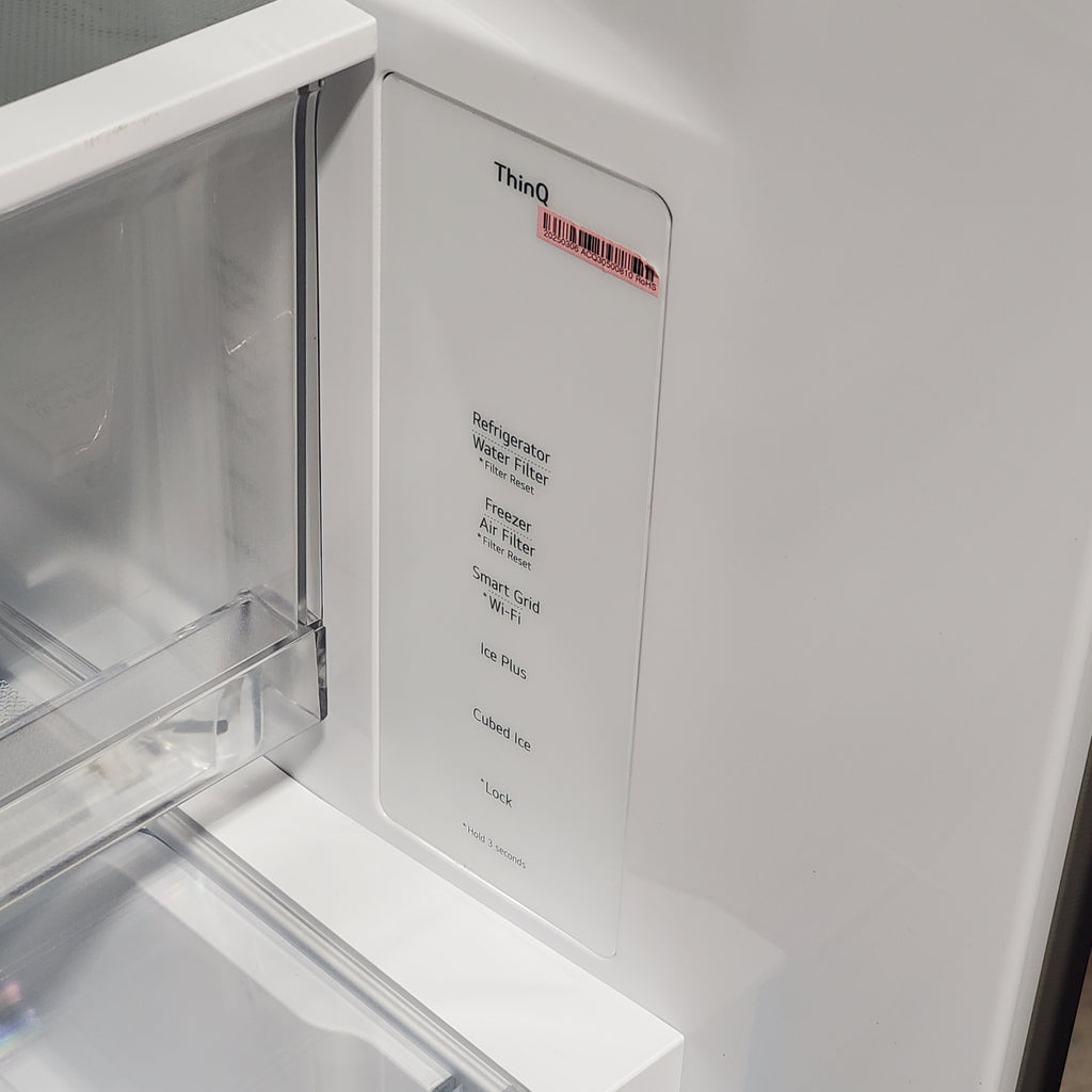 Pictures of LG 27 cu. ft. Smart Counter-Depth MAX™ French Door Refrigerator with Linear Cooling™ and Internal Water Dispenser LRFLC2706S - Scratch & Dent (Minor) - Neu Appliance Outlet - Discount Appliance Outlet in Austin, Tx
