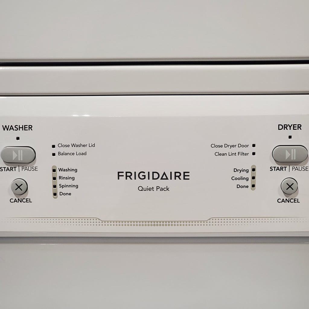 Pictures of Frigidaire Electric Washer/Dryer Laundry Center - 3.9 Cu. Ft Washer and 5.5 Cu. Ft. Dryer FLCE7522AW - Open Box - Neu Appliance Outlet - Discount Appliance Outlet in Austin, Tx