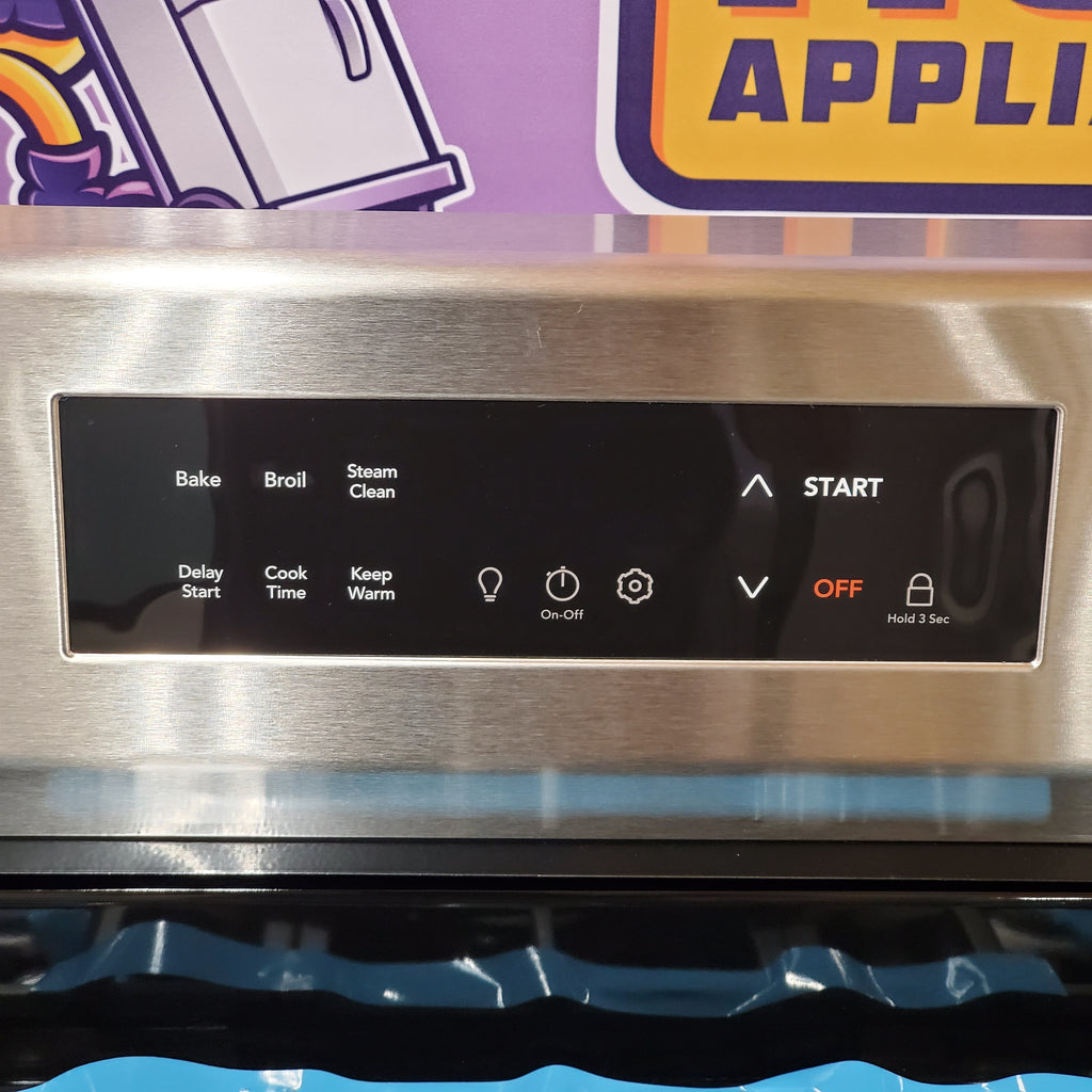 Frigidaire 5 Burner Freestanding Gas Range in Stainless Steel with Quick Boil and Steam Clean 4SD477 - FCRG3062AS - Scratch & Dent (Minor)