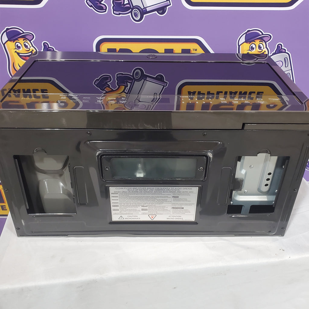 GE Profile™ 2.1 Cu. Ft. Over-the-Range Sensor Microwave Oven 5SD284 - PVM9005BLTS - Scratch & Dent (Minor)