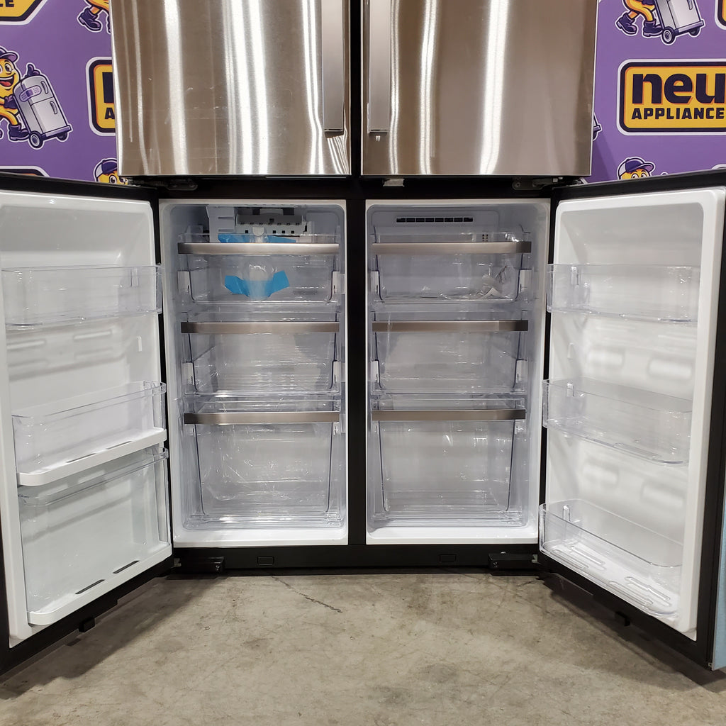 Pictures of GE Profile ENERGY STAR® 22.9 Cu. Ft. Counter-Depth Quad-Door Refrigerator with Dual-Dispense AutoFill Pitcher and Door in Door GE9851 - PHD23BYWFS - New in Box - Neu Appliance Outlet - Discount Appliance Outlet in Austin, Tx