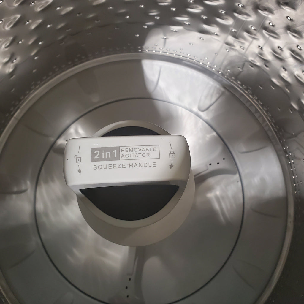 Pictures of Whirlpool Chrome Shadow 5.2 - 5.3 cu. ft. ENERGY STAR Top Load Washer with 2 in 1 Removable Agitator and Load & Go™ dispenser WTW8127LC and 7.4 cu. ft. Top Load Electric Dryer with Advanced Moisture Sensing WED8127LC - Scratch & Dent - Minor - Neu Appliance Outlet - Discount Appliance Outlet in Austin, Tx