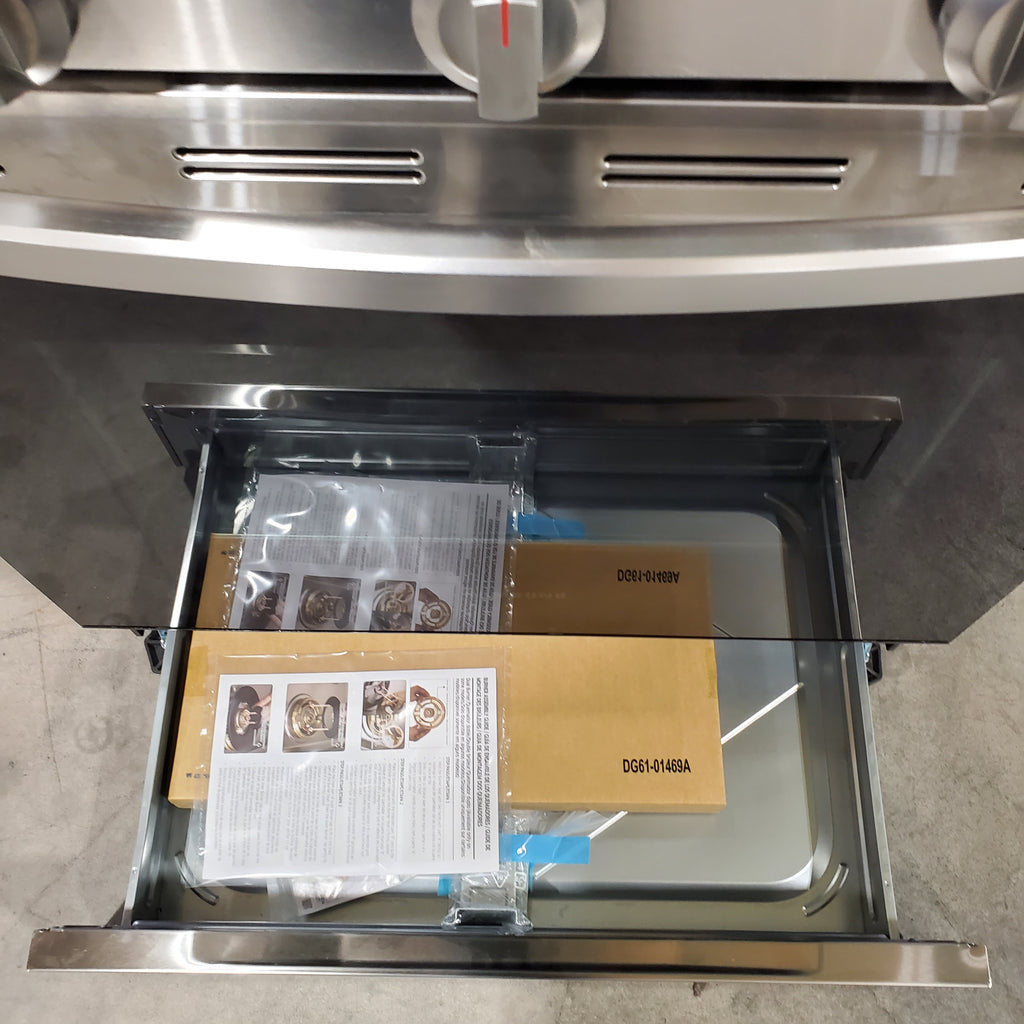 Pictures of Samsung Stainless Steel Smart Freestanding Gas 6.0 Cu. Ft. Range with No Preheat Are Fry and Convection NX60A6511SS - Open Box - Neu Appliance Outlet - Discount Appliance Outlet in Austin, Tx