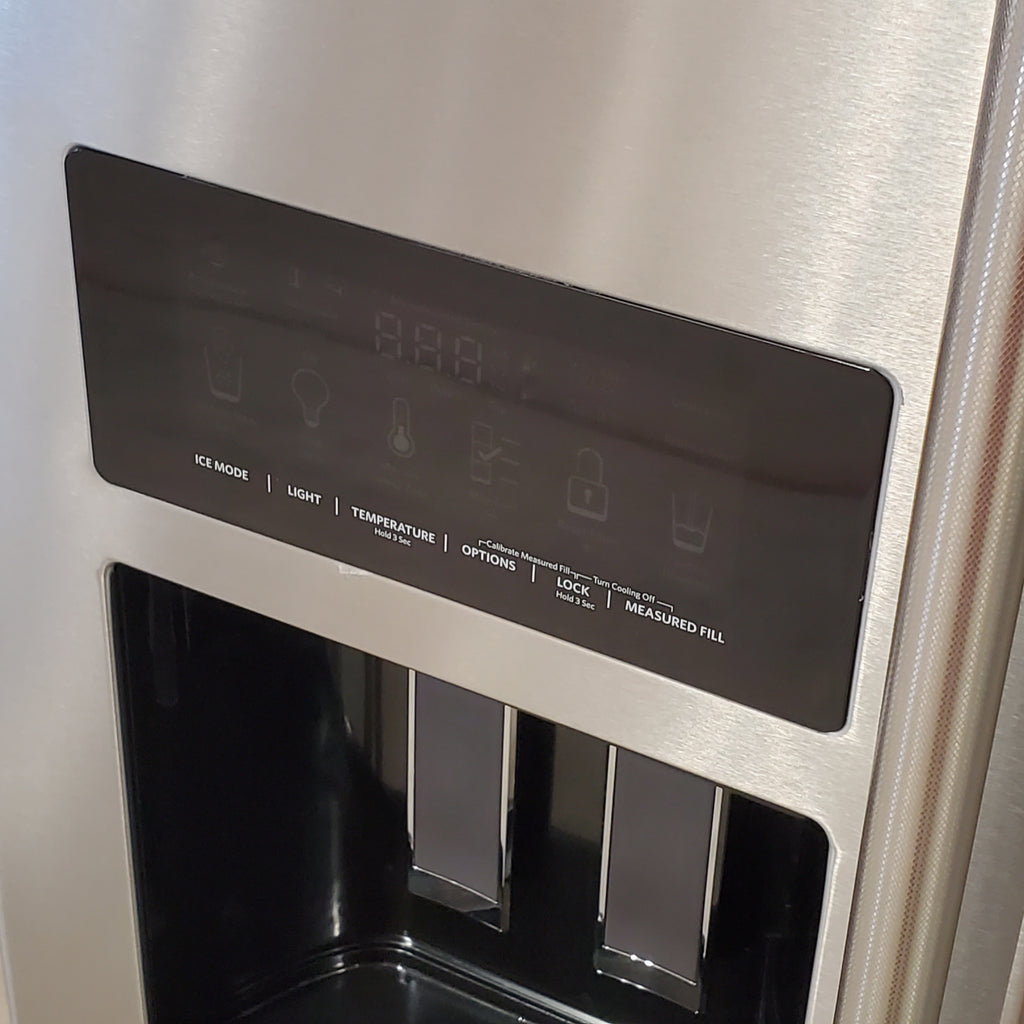 Pictures of KitchenAid 24.8 cu ft. Side-by-Side Refrigerator with Exterior Ice and Water and PrintShield™ finish KRSF705HPS - Scratch & Dent (Moderate) - Neu Appliance Outlet - Discount Appliance Outlet in Austin, Tx