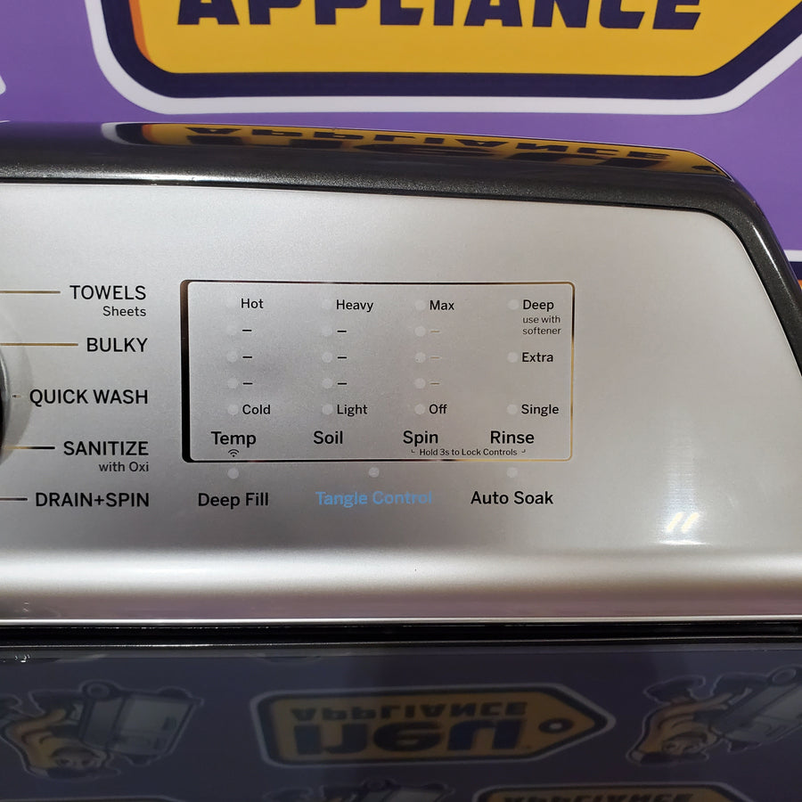 GE Profile™ ENERGY STAR® 5.0 cu. ft. Capacity Washer with Smarter Wash Technology and FlexDispense™ 22134SD243 - PTW600BPRDG - Scratch & Dent (Minor)