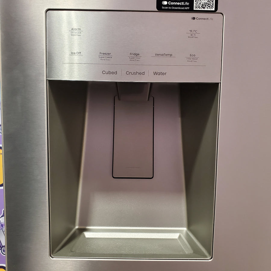 Hisense PureFlat 25.6-cu ft 4-Door Smart French Door ENERGY STAR Refrigerator in Stainless Steel with Ice Maker, Water and Ice Dispenser 22131SD103 - HRM260N6TSE - Scratch & Dent (Minor)