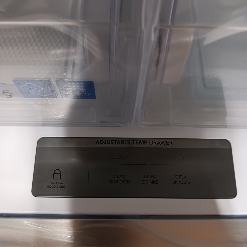 Pictures of Frigidaire 27.8-cu ft ENERGY STAR French Door Refrigerator with Dual Ice Maker in Fingerprint Resistant Stainless Steel 20231SD238 - GRFS2853AF - Scratch & Dent (Moderate) - Neu Appliance Outlet - Discount Appliance Outlet in Austin, Tx