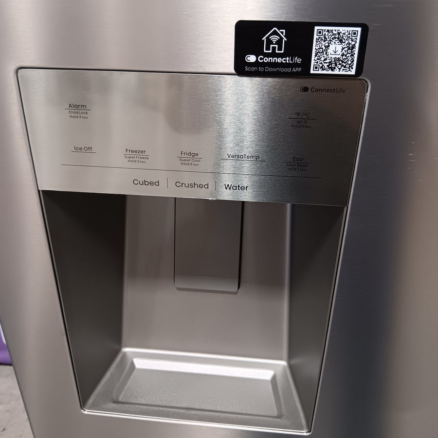 Hisense PureFlat 25.6-cu ft 4-Door Smart French Door ENERGY STAR Refrigerator in Stainless Steel with Ice Maker, Water and Ice Dispenser 22231SD314 - HRM260N6TSE - Scratch & Dent (Moderate)