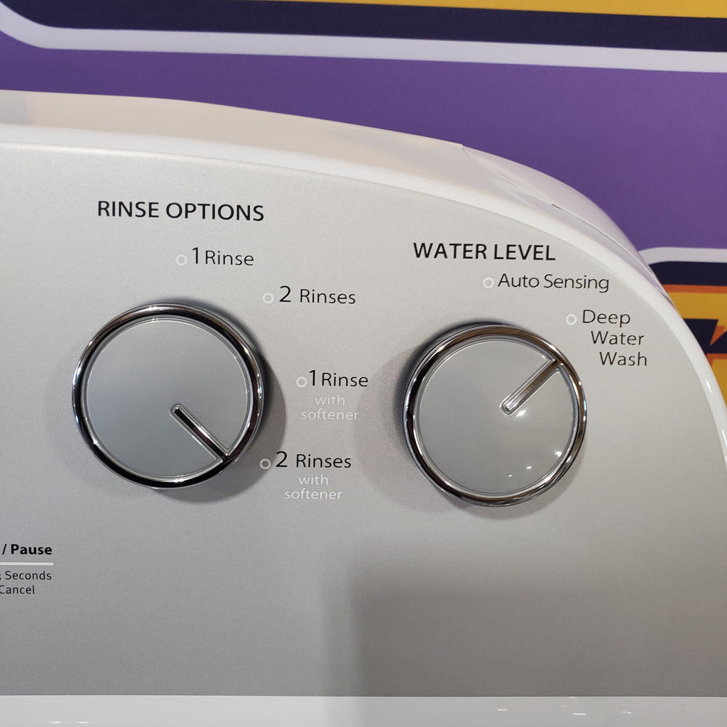 Pictures of Whirlpool 3.5 cu. ft. High Efficiency Top Load Washing Machine with Deep Water Wash WTW4816FW - Open Box and Whirlpool White Electric 7.0 Cu. Ft. Dryer with Auto Dry WED4950HW - Scratch & Dent (Minor) - Neu Appliance Outlet - Discount Appliance Outlet in Austin, Tx