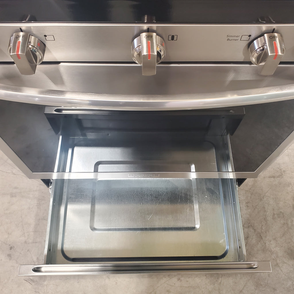 Pictures of Frigidaire Gallery 30 in. 6 cu. ft. 5 Burner Slide-In Gas Range with Total Convection and Air Fry, Smudge Proof Stainless Steel-GCRG3060BF-Open Box - Neu Appliance Outlet - Discount Appliance Outlet in Austin, Tx