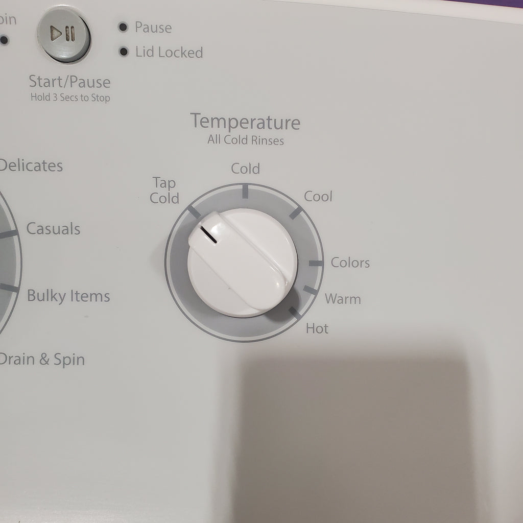 Pictures of Hotpoint White Top Load 3.8 Cu. Ft. Washer with Stainless Steel Basket and Heavy Duty Agitator HTW240ASKWS - Certified Refurbished - Neu Appliance Outlet - Discount Appliance Outlet in Austin, Tx