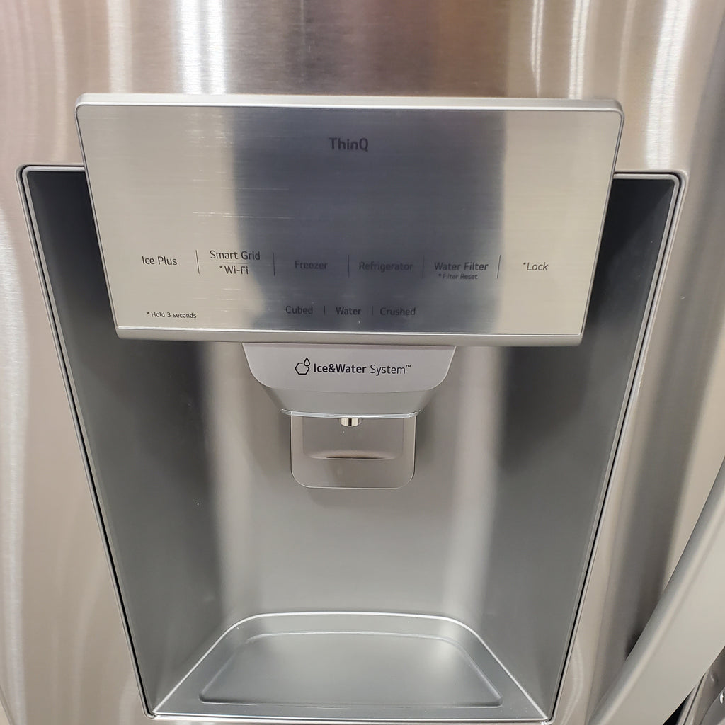 Pictures of LG 28 cu. ft. 3 Door French Door, Ice and Water with Single Ice Maker in Printproof Stainless Steel 4SD138 - LRFS28XBS - Scratch & Dent (Minor) - Neu Appliance Outlet - Discount Appliance Outlet in Austin, Tx
