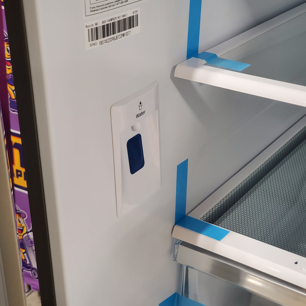 Hisense 26.6 cu. ft. French Door Refrigerator in Fingerprint Resistant Stainless Steel 5SD196 - HRF266N6CSE1 - Scratch & Dent (Minor)