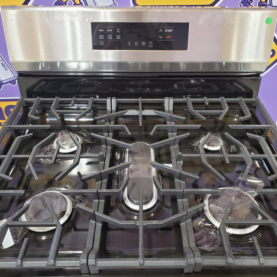 Frigidaire Stainless Steel Gas Range with Air Fry and Five Burner Cooktop 20531SD504 - FCRG3083AS - Scratch & Dent (Minor)