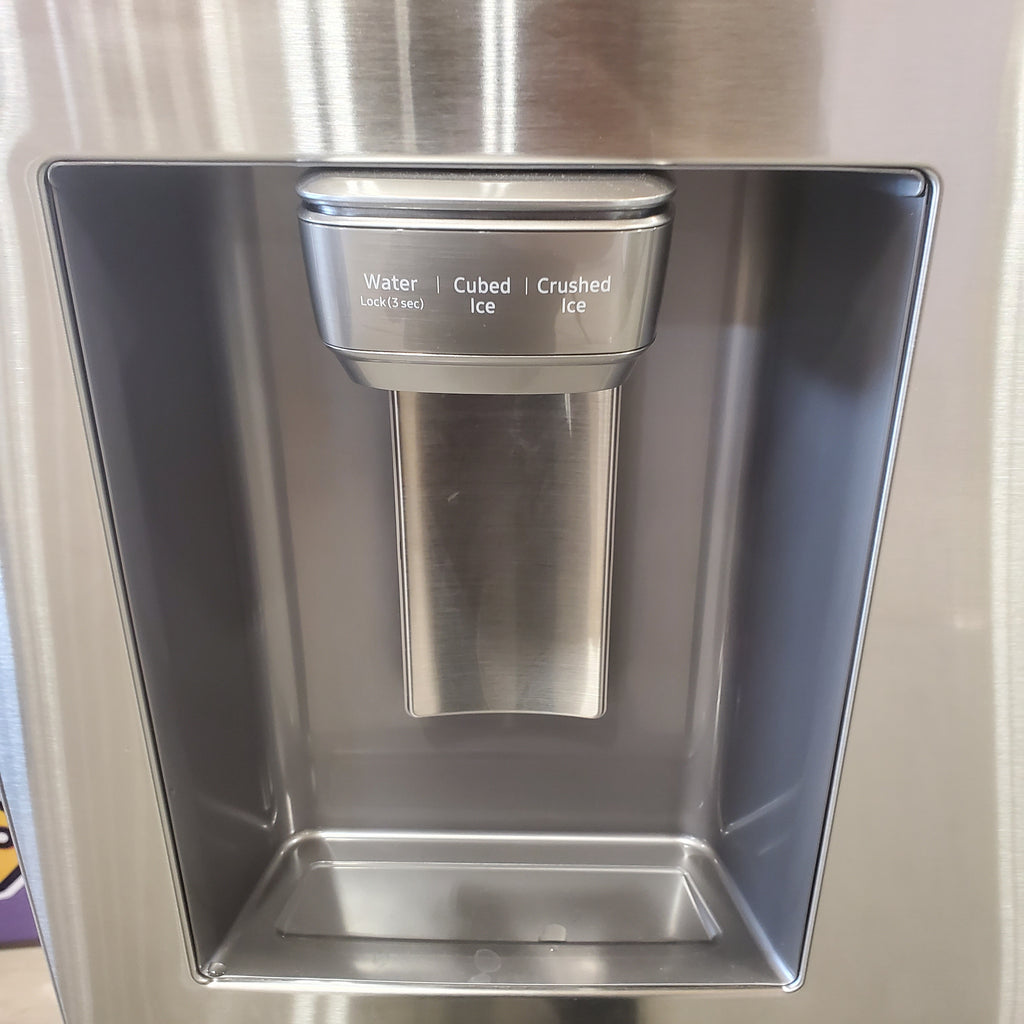 Pictures of Fingerprint-Resistant Stainless Steel ENERGY STAR Samsung 28 cu. ft. 4 Door French Door Refrigerator with FlexZone Drawer RF28R7201SR - Scratch & Dent - Minor - Neu Appliance Outlet - Discount Appliance Outlet in Austin, Tx