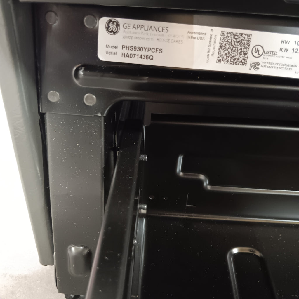 Pictures of GE Profile™ Fingerprint Resistant Stainless 30" Smart Slide-In Front-Control Induction and Convection Range with No Preheat Air Fry PHS930YPFS - New in Box - Neu Appliance Outlet - Discount Appliance Outlet in Austin, Tx