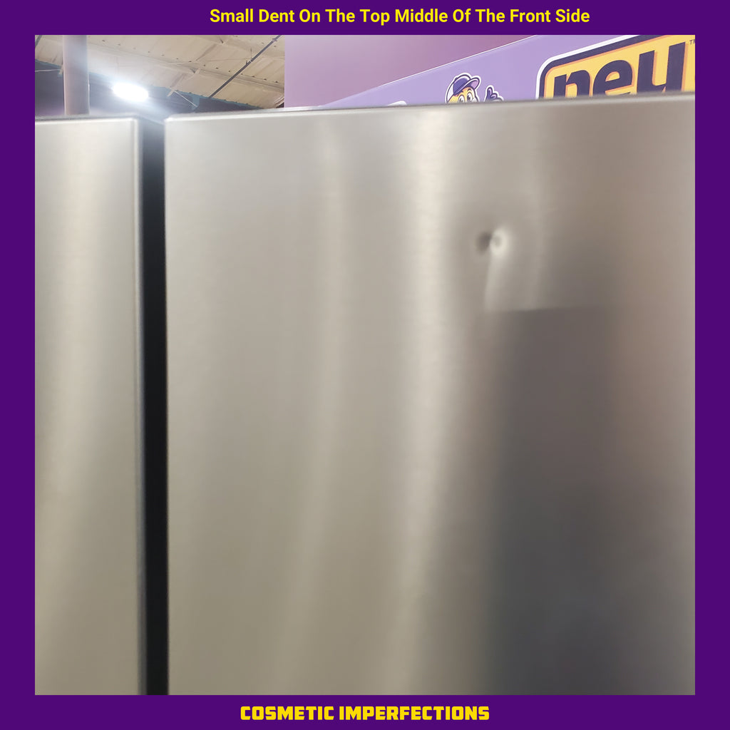 Pictures of Hisense Stainless Steel PureFlat 25.6-cu ft 4-Door Smart French Door ENERGY STAR Refrigerator with Ice Maker, Water and Ice Dispenser HRM260N6TSE - Scratch & Dent (Minor) - Neu Appliance Outlet - Discount Appliance Outlet in Austin, Tx