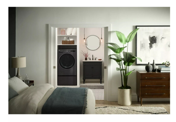 Pictures of LG Black Steel 5.0 Cu. Ft. All in One WashCombo with Inverter HeatPump Technology WM6998HBA - New in Box - Neu Appliance Outlet - Discount Appliance Outlet in Austin, Tx