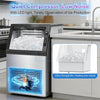 COWSAR 80-lb Ice Per day Cubed Ice Maker in Stainless Steel 25137SD734 - 58036RCI0-STEEL - New in Box