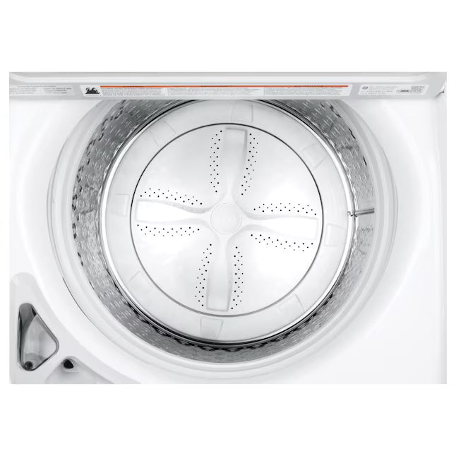 GE® 5.0 cu. ft. Capacity Smart Washer with Stainless Steel Basket in White GTW750CSLWS - Certified Refurbished