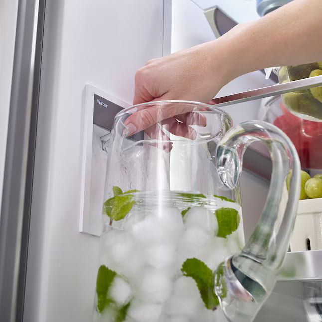 Bosch 800 Series 21 cu. ft. Smart Counter Depth 4-Door French Door Recessed Handle Refrigerator Stainless Steel, Ice and Water B36CL80ENS - Scratch & Dent (Moderate)