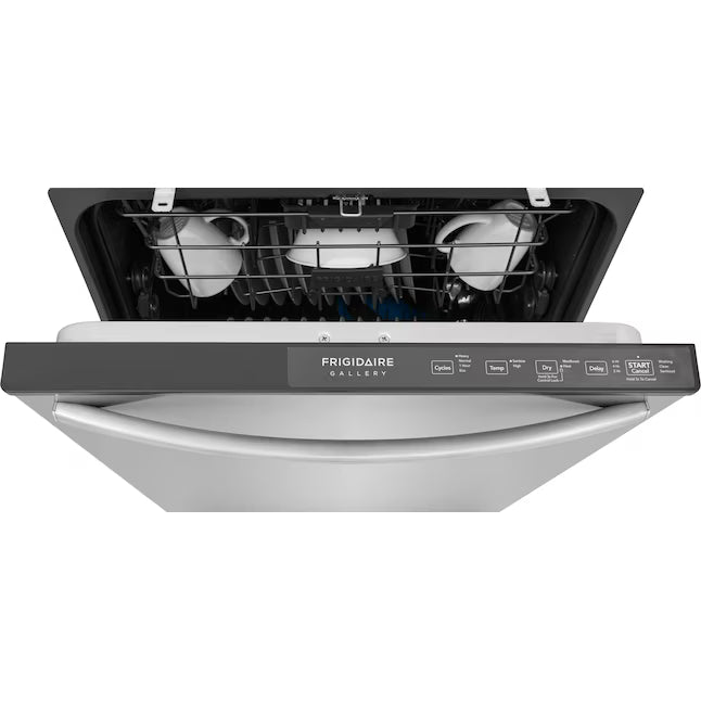 Frigidaire Gallery 24-in Top Control Built-in Dishwasher, OrbitClean Wash System, 51-Decibel in Stainless Steel GDHH4527AF - Scratch & Dent (Moderate)