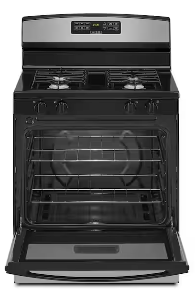 Pictures of Amana Gas 30 Inch Range with Bake Assist Temps and Extra Large Oven Window AGR6303MMB - Scratch and Dent (Minor) - Neu Appliance Outlet - Discount Appliance Outlet in Austin, Tx