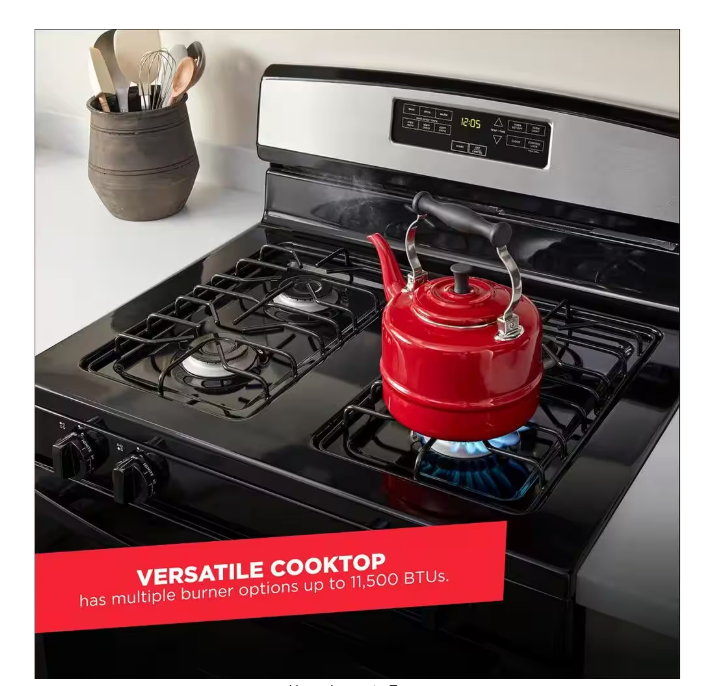 Pictures of Amana Gas 30 Inch Range with Bake Assist Temps and Extra Large Oven Window AGR6303MMB - Scratch and Dent (Minor) - Neu Appliance Outlet - Discount Appliance Outlet in Austin, Tx