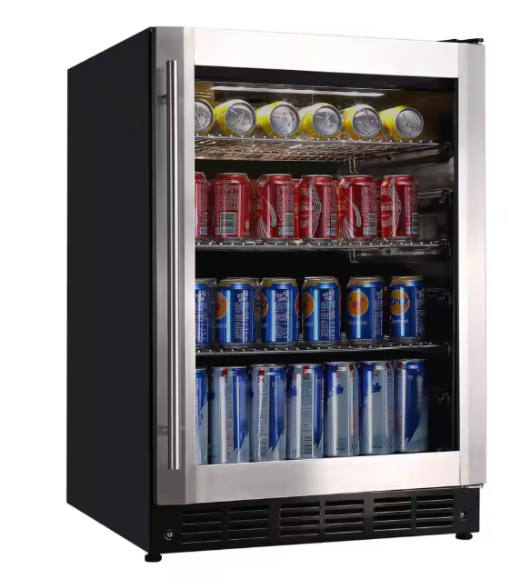 Vissani 23.4 in. 50 Bottle, 154 Can, Wine and Beverage Cooler with Stainless Steel Door HVBC58ST - Scratch & Dent (Moderate)