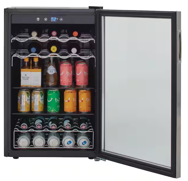 Vissani 4.3 Cu. ft. Wine and Beverage Cooler in Stainless Steel 251318SD1367 - HVBC430ST - Open Box