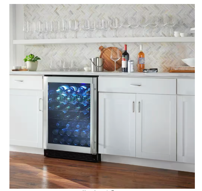 Vissani 23.4 in. 50 Bottle, 154 Can, Wine and Beverage Cooler with Stainless Steel Door HVBC58ST - Scratch & Dent (Moderate)