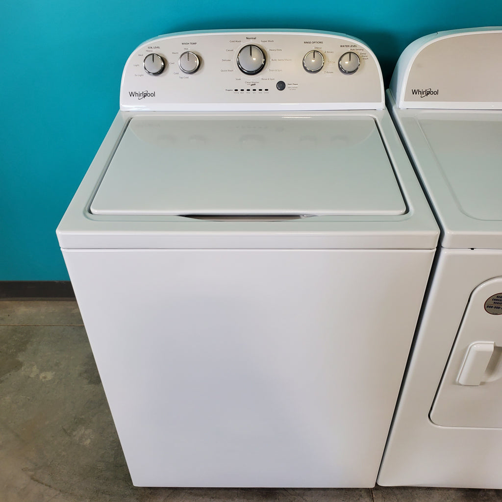 Pictures of Neu Preferred Whirlpool Agitator Washer & Gas Dryer Set: 3.5 cu. ft. Agitator Washer With Extra Water Cycle / Option & 7.0 cu. ft. Gas Dryer With Auto Sensor Dry - Certified Refurbished - Neu Appliance Outlet - Discount Appliance Outlet in Austin, Tx