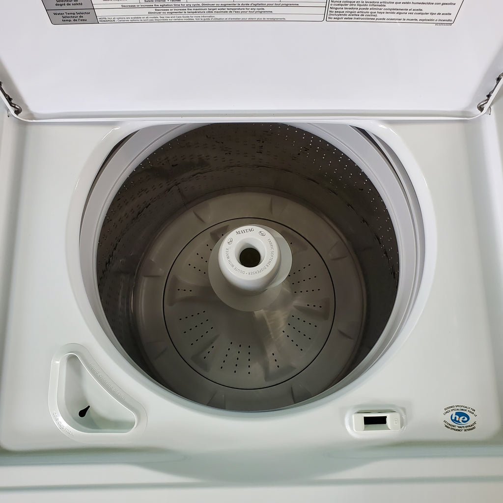Pictures of Neu Preferred Maytag Agitator Washer & Electric Dryer Set: 3.5 cu. ft. Agitator Washer With Extra Water Cycle / Option & 7.0 cu. ft. Electric 220v Dryer With Auto Sensor Dry - Certified Refurbished - Neu Appliance Outlet - Discount Appliance Outlet in Austin, Tx