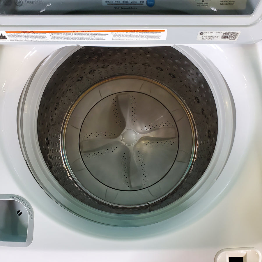 Neu Elite GE High Capacity Impeller Washer & Gas Dryer Set: 4.6 cu. ft. High Capacity Impeller Washer With Extra Water Cycle / Option & 7.4 cu. ft. Gas Dryer With Auto Sensor Dry - Certified Refurbished
