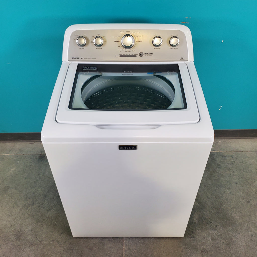 Pictures of Neu Elite Maytag Bravos High Capacity 4.3 cu. ft. Impeller Top Load HE Washing Machine With Extra Water Cycle / Option - Certified Refurbished - Neu Appliance Outlet - Discount Appliance Outlet in Austin, Tx