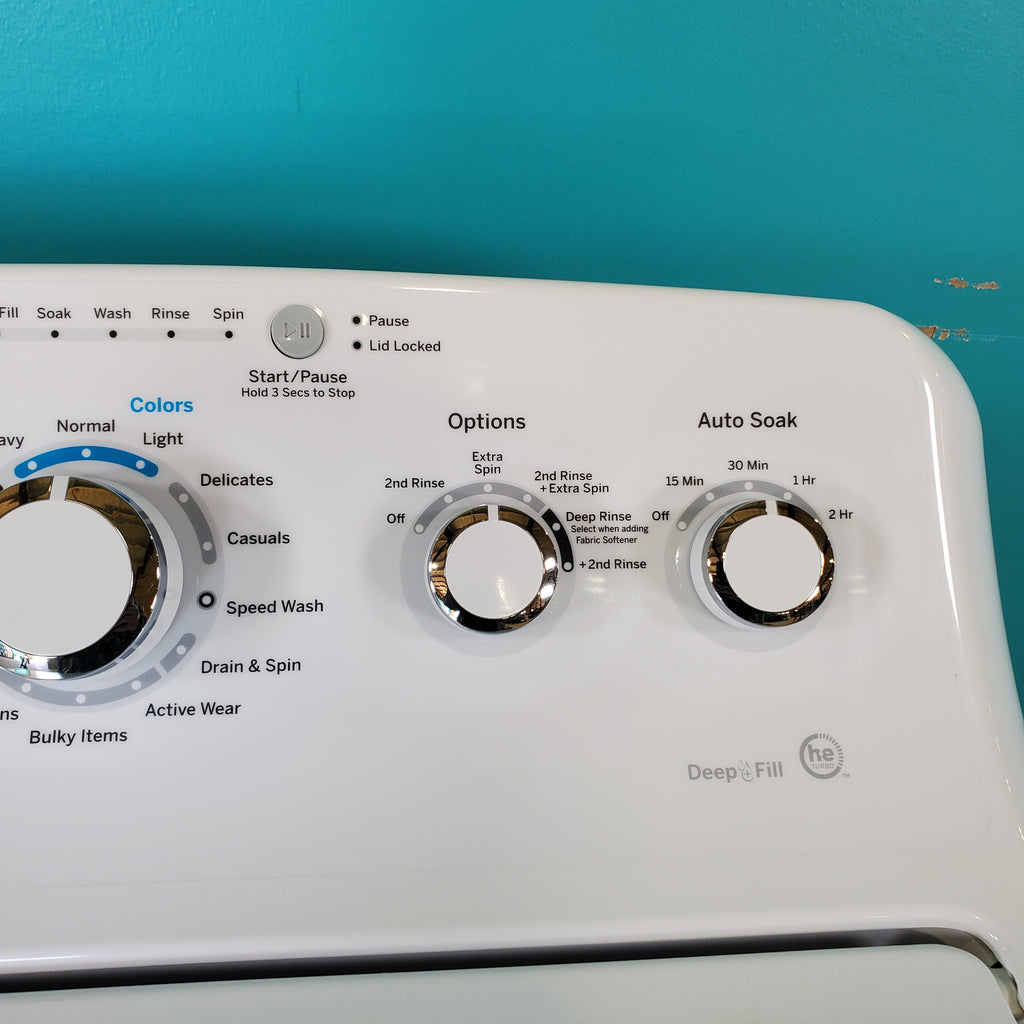 Pictures of Neu Select GE High Capacity 4.2 cu. ft. Agitator Top Load HE Washing Machine With Extra Water Cycle / Option - Certified Refurbished - Neu Appliance Outlet - Discount Appliance Outlet in Austin, Tx