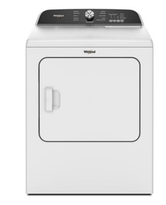 5.2–5.3 Cu. Ft. Whirlpool® Top Load Washer in White with Removable Agitator WTW6157PW - Open Box and 7.0 Cu. Ft. Whirlpool® Top Load Electric Dryer in White with Moisture Sensor WED6150PW - Open Box