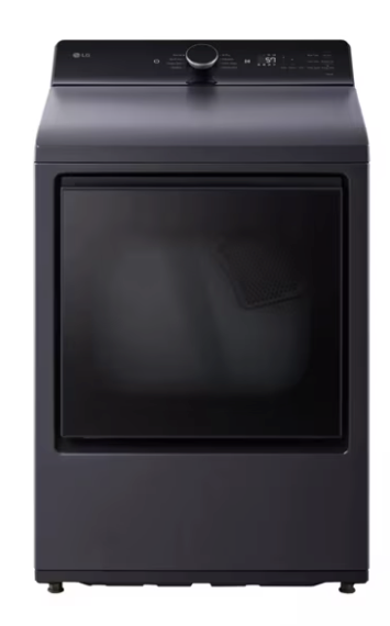 LG 7.3 cu. ft. Ultra Large Capacity Rear Control Electric Dryer with EasyLoad™ Door and AI Sensing 31135SD244 - DLE8400BE - Scratch & Dent (Minor)