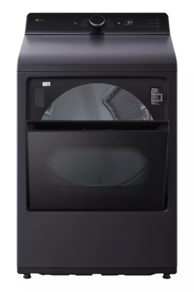 LG 7.3 cu. ft. Ultra Large Capacity Rear Control Electric Dryer with EasyLoad™ Door and AI Sensing 31135SD244 - DLE8400BE - Scratch & Dent (Minor)