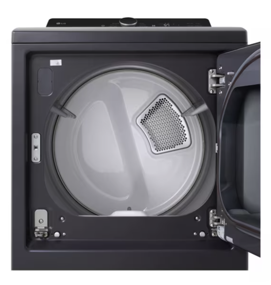 LG 7.3 cu. ft. Ultra Large Capacity Rear Control Electric Dryer with EasyLoad™ Door and AI Sensing 31135SD244 - DLE8400BE - Scratch & Dent (Minor)