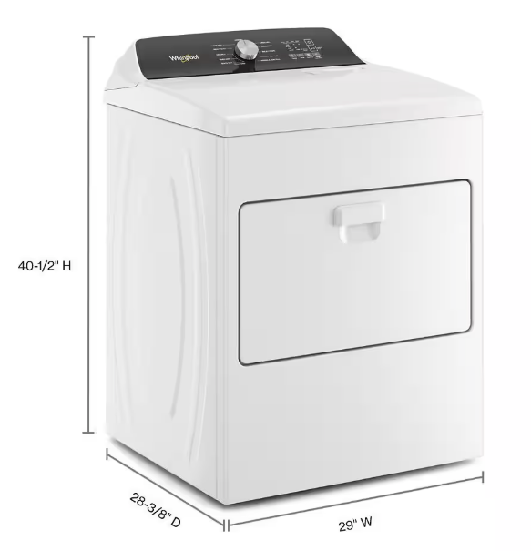 Pictures of 5.2–5.3 Cu. Ft. Whirlpool Top Load Washer in White with Removable Agitator WTW6157PW - Open Box and Whirlpool 7.0 cu. ft. Electric Dryer with Hamper Door WED5010LW - Open Box - Neu Appliance Outlet - Discount Appliance Outlet in Austin, Tx